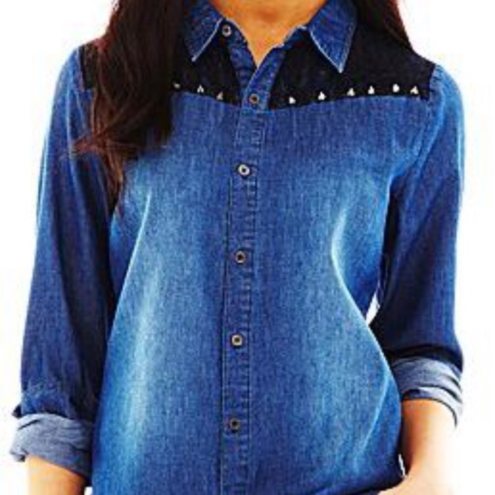 Pretty Rebellious studded shirt